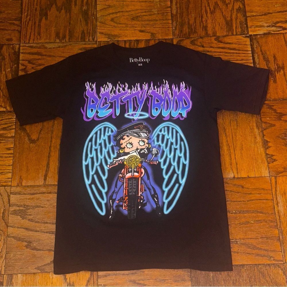 Betty Boop T-shirt wings Biker XS
